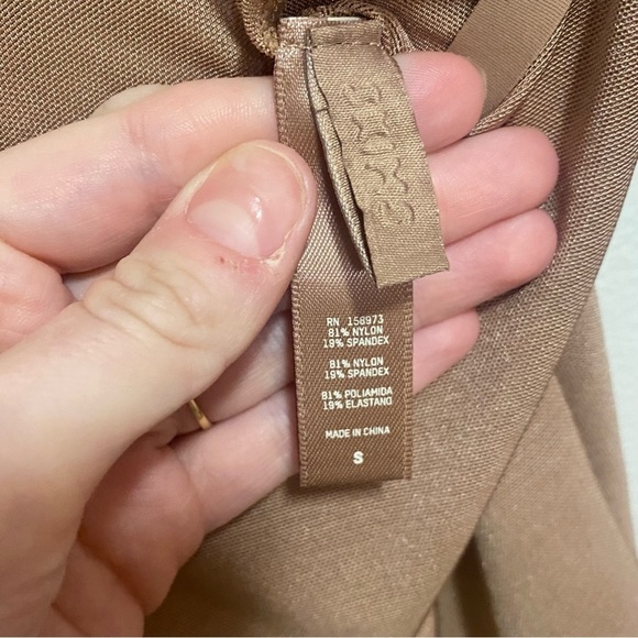 NEW Skims Sz Small Sheer Sculpt Dress in Sienna Tan - Picture 4 of 6